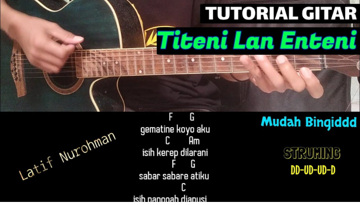 Titeni Lan Enteni - Latif Nurohman Chord Gitar